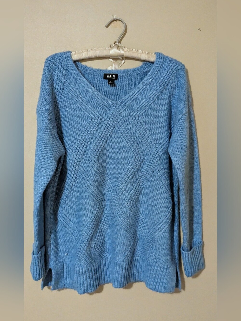 Ana Blue Cotton Sweater
